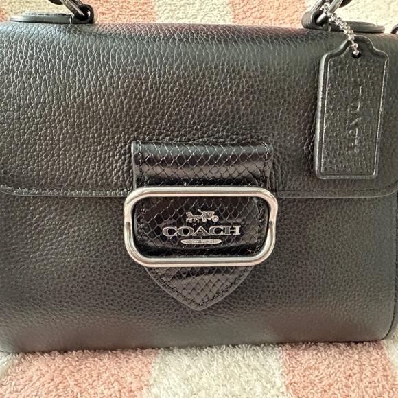 NWT snake trim Morgan satchel - Picture 3 of 9